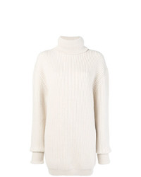 Белый свободный свитер от Maison Margiela
