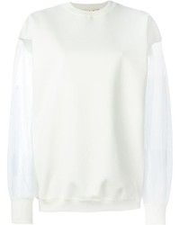 Белый свободный свитер от Marni