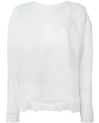 Белый свободный свитер от Off-White