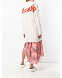Белый свободный свитер от Missoni
