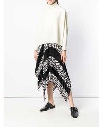 Белый свободный свитер от Dusan