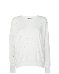 Белый свободный свитер от T by Alexander Wang