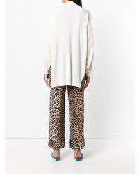 Белый свободный свитер от Pinko