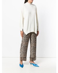 Белый свободный свитер от Pinko