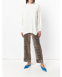 Белый свободный свитер от Pinko