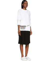 Белый свободный свитер от Acne Studios