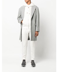 Мужской белый спортивный костюм от Kiton