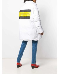 Женский белый стеганый пуховик от Calvin Klein Jeans Est. 1978