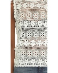 Белый топ без рукавов крючком от Glamorous