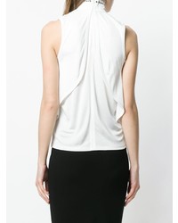 Белый топ без рукавов с украшением от Chloé