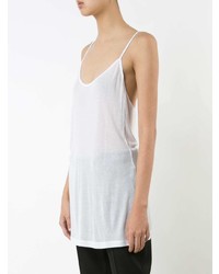 Белый топ без рукавов от Ann Demeulemeester
