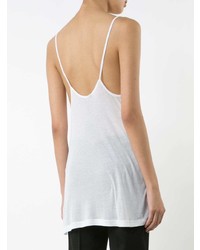 Белый топ без рукавов от Ann Demeulemeester