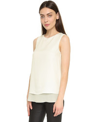 Белый топ без рукавов от Cooper & Ella