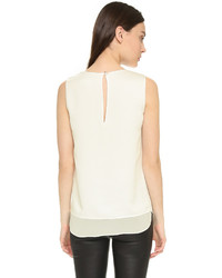 Белый топ без рукавов от Cooper & Ella