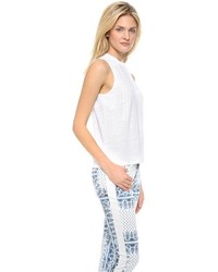 Белый топ без рукавов от Joe's Jeans