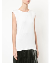Белый топ без рукавов от Kacey Devlin