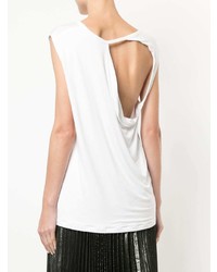 Белый топ без рукавов от Kacey Devlin