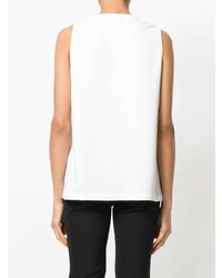 Белый топ без рукавов от Versace Jeans