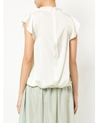 Белый топ без рукавов от 08sircus