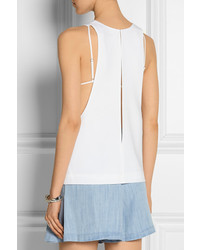 Белый топ без рукавов от Alexander Wang