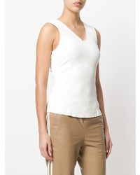 Белый топ без рукавов от Drome