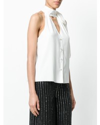 Белый топ без рукавов от Temperley London