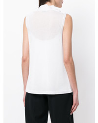 Белый топ без рукавов от Blanca