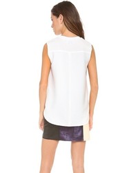 Белый топ без рукавов от 3.1 Phillip Lim