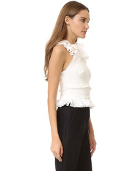 Белый топ без рукавов от Antonio Berardi
