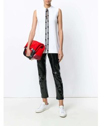 Белый топ без рукавов от Dondup