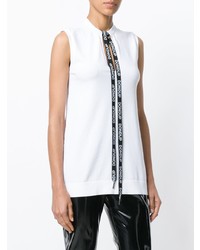 Белый топ без рукавов от Dondup