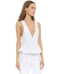 Белый топ с баской от Alexis