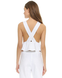 Белый топ с баской от Alexis