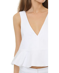 Белый топ с баской от Alexis