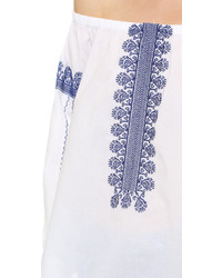 Белый топ с открытыми плечами от Madewell