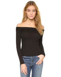 Белый топ с открытыми плечами от Bec & Bridge