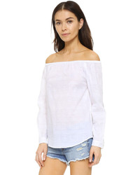 Белый топ с открытыми плечами от Rag & Bone