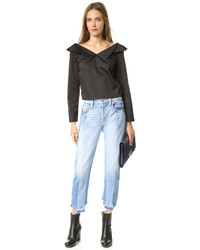 Белый топ с открытыми плечами от Opening Ceremony