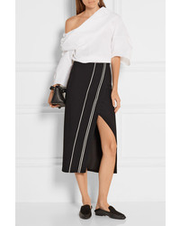 Белый топ с открытыми плечами от Rosie Assoulin