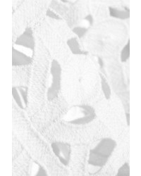 Белый укороченный топ крючком от Miguelina