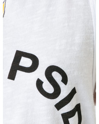 Белый укороченный топ с принтом от The Upside