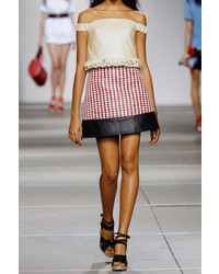 Белый укороченный топ с рюшами от Topshop