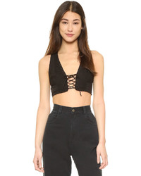 Белый укороченный топ от Free People