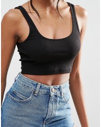 Белый укороченный топ от Asos