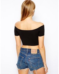 Белый укороченный топ от Asos