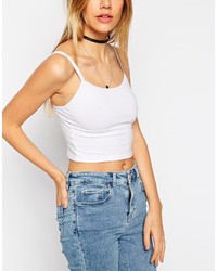 Белый укороченный топ от Asos