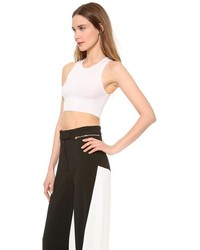 Белый укороченный топ от Calvin Klein