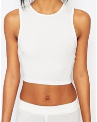 Белый укороченный топ от Vero Moda