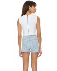 Белый укороченный топ от Alice + Olivia