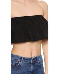 Белый укороченный топ